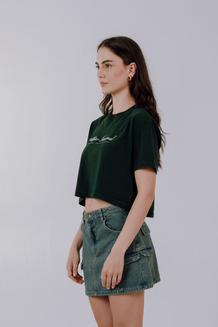 SLIM BOXY GREEN T-SHIRT