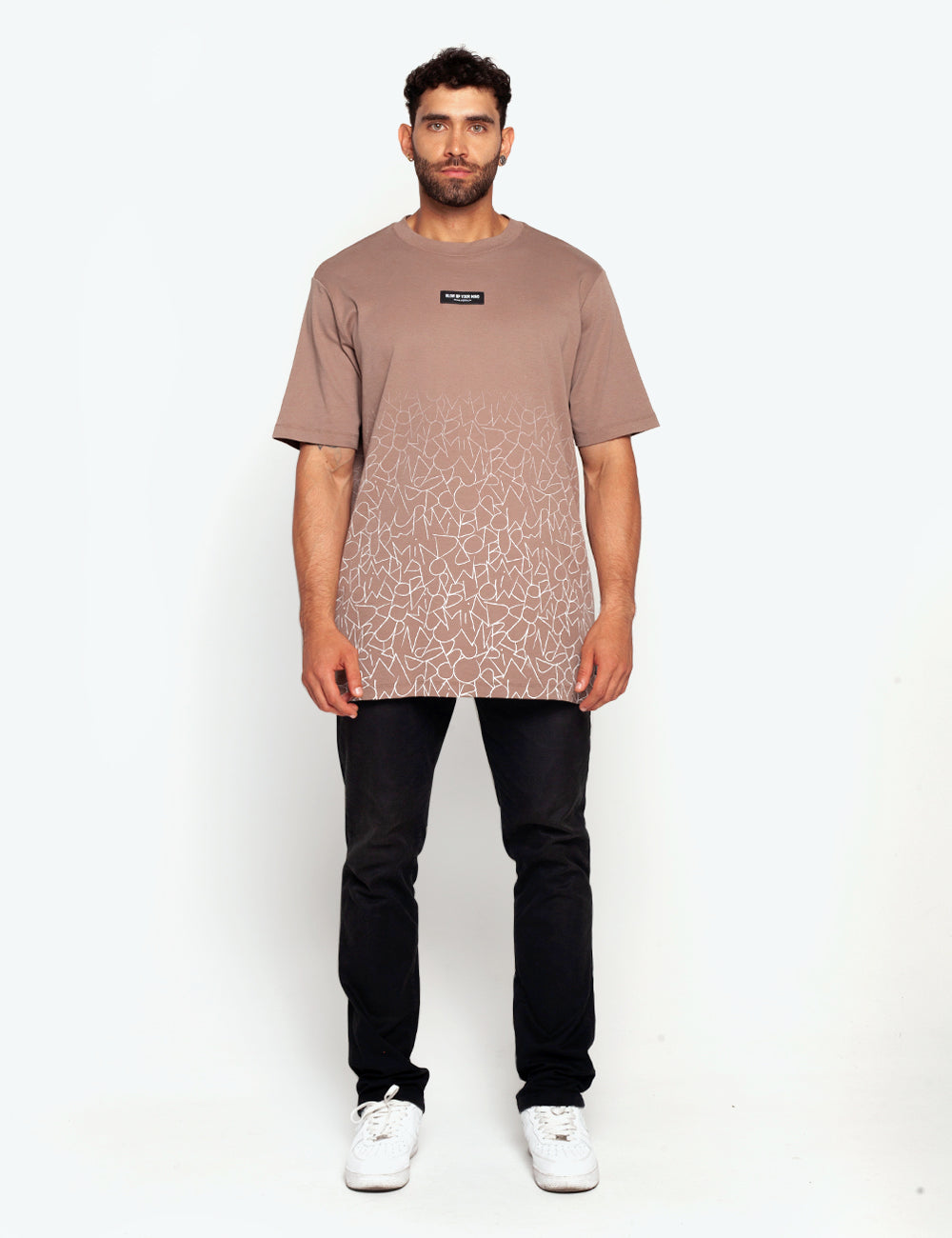 SLIM FIT TAUPE T-SHIRT