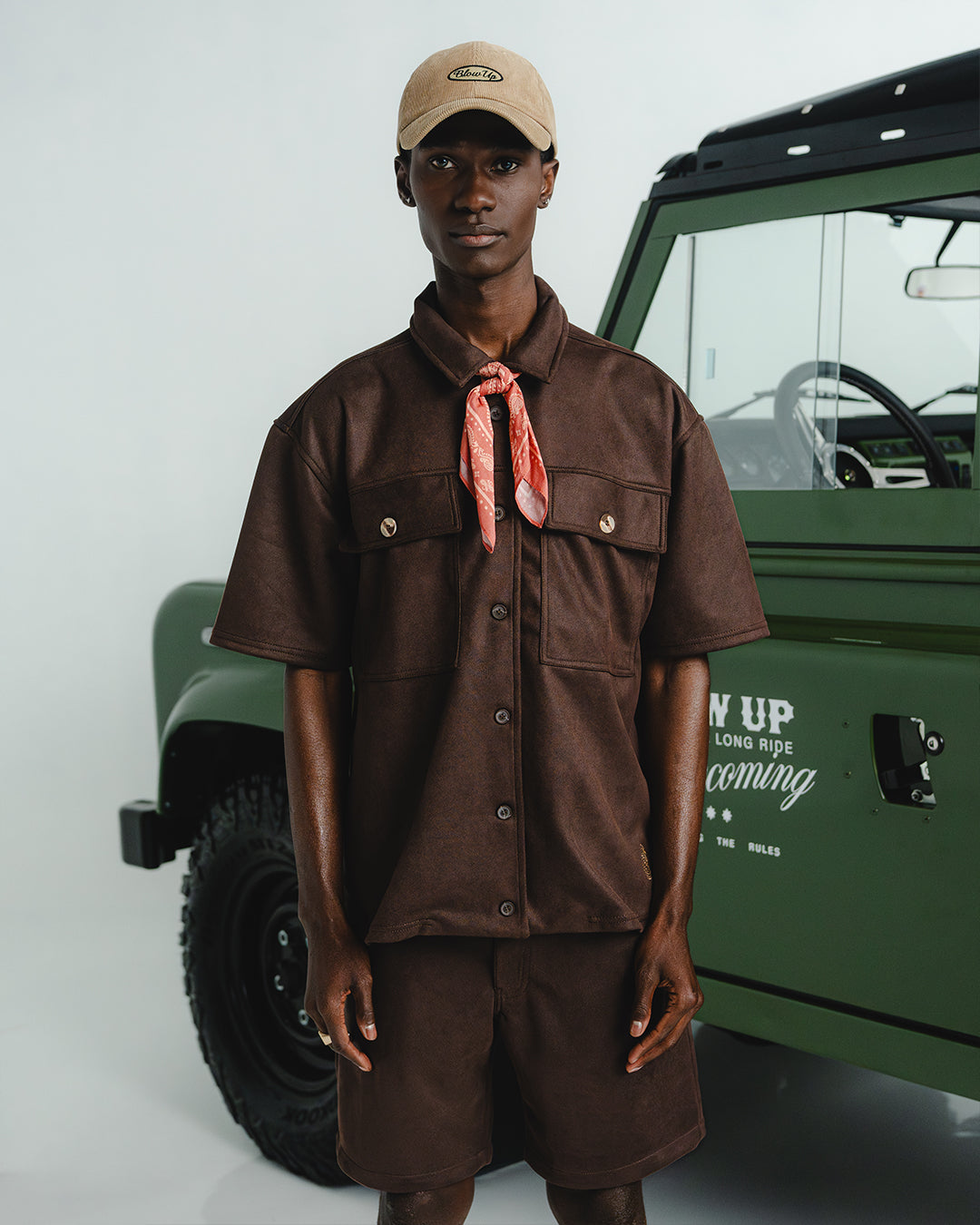 WESTERN BROWN OVERSIZED SHIRT