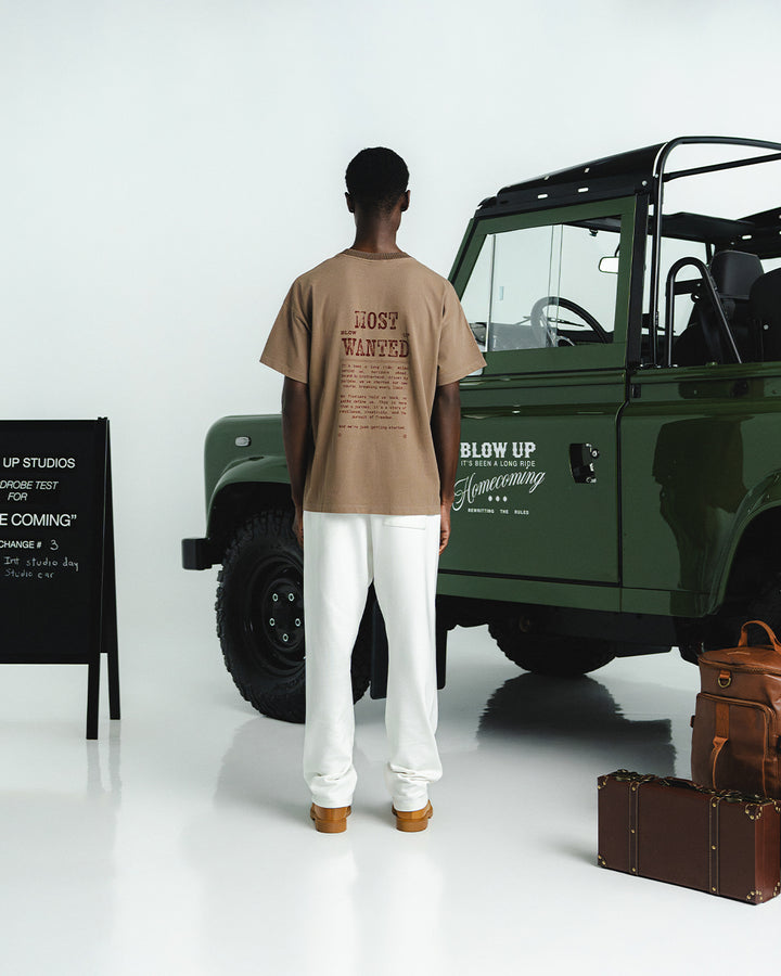 MOST WANTED REGULAR FIT CAMEL T-SHIRT