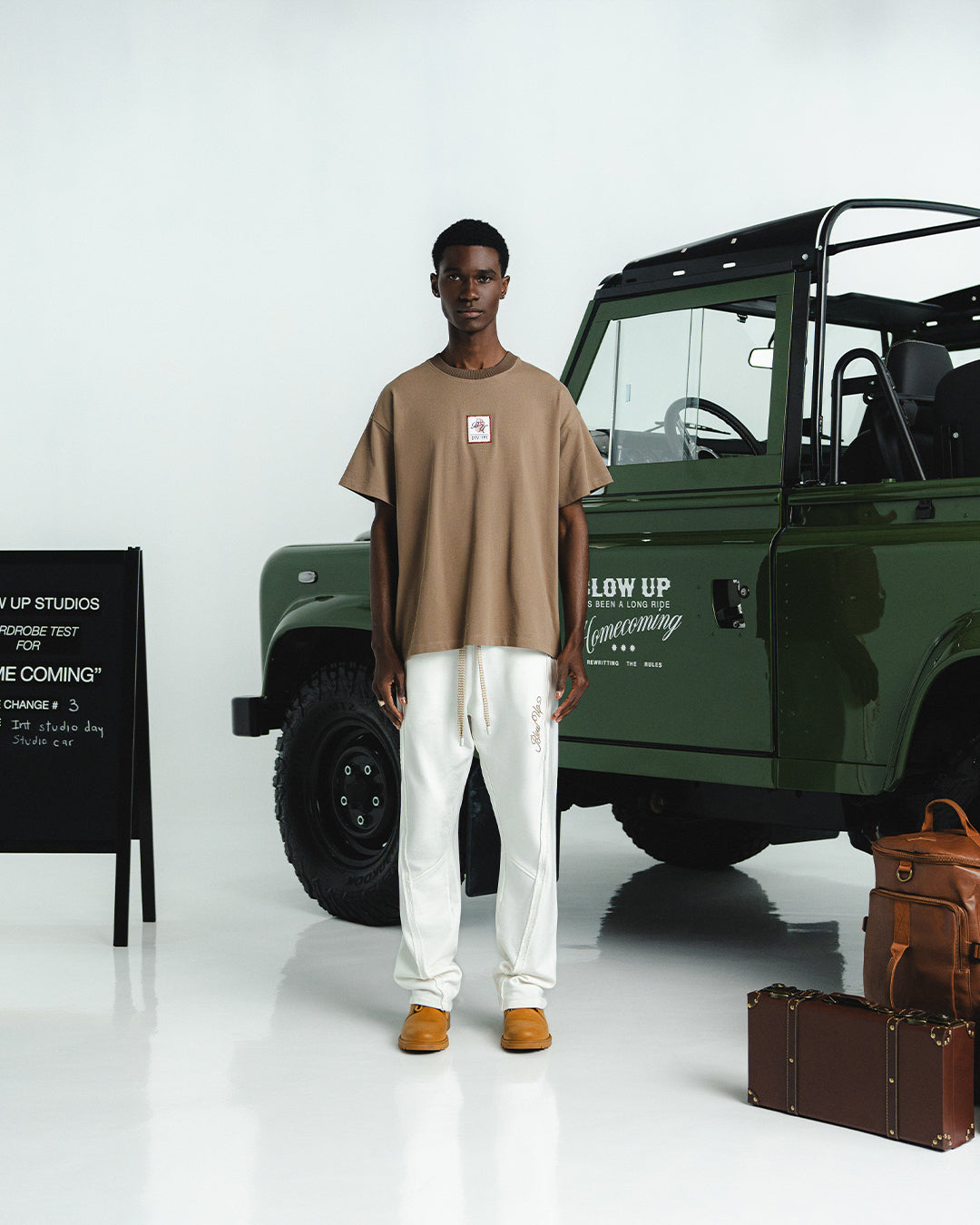 MOST WANTED REGULAR FIT CAMEL T-SHIRT
