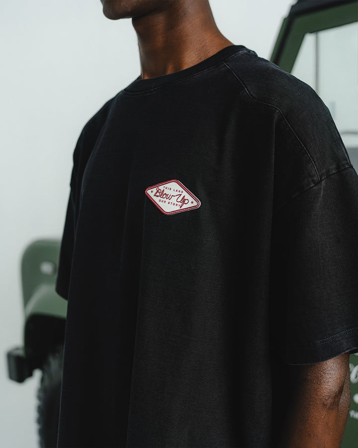 HOWDY REGULAR FIT BLACK T-SHIRT