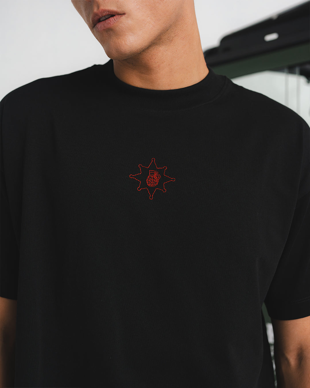 HIGH PEAKS REGULAR FIT BLACK  T-SHIRT
