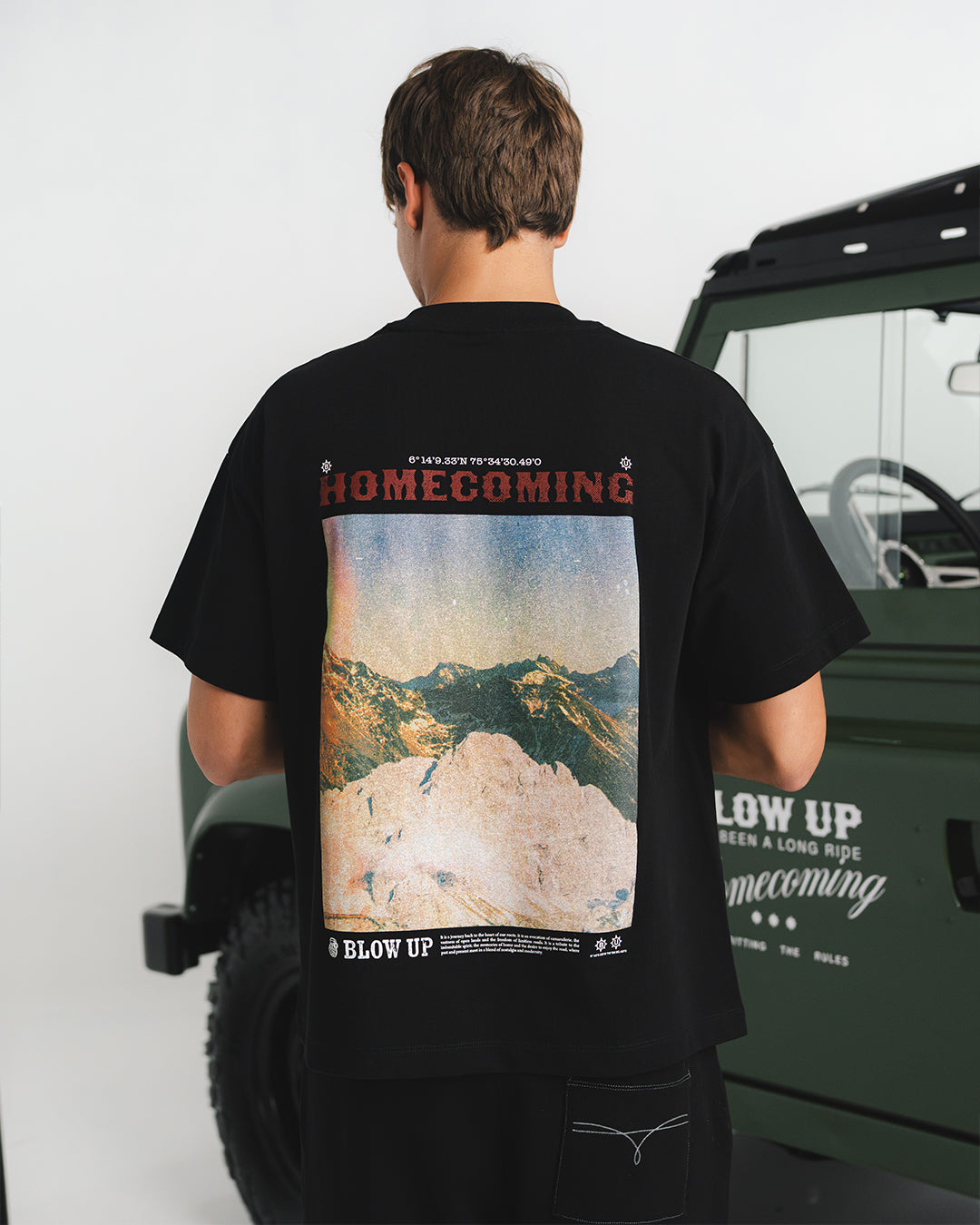 HIGH PEAKS REGULAR FIT BLACK  T-SHIRT