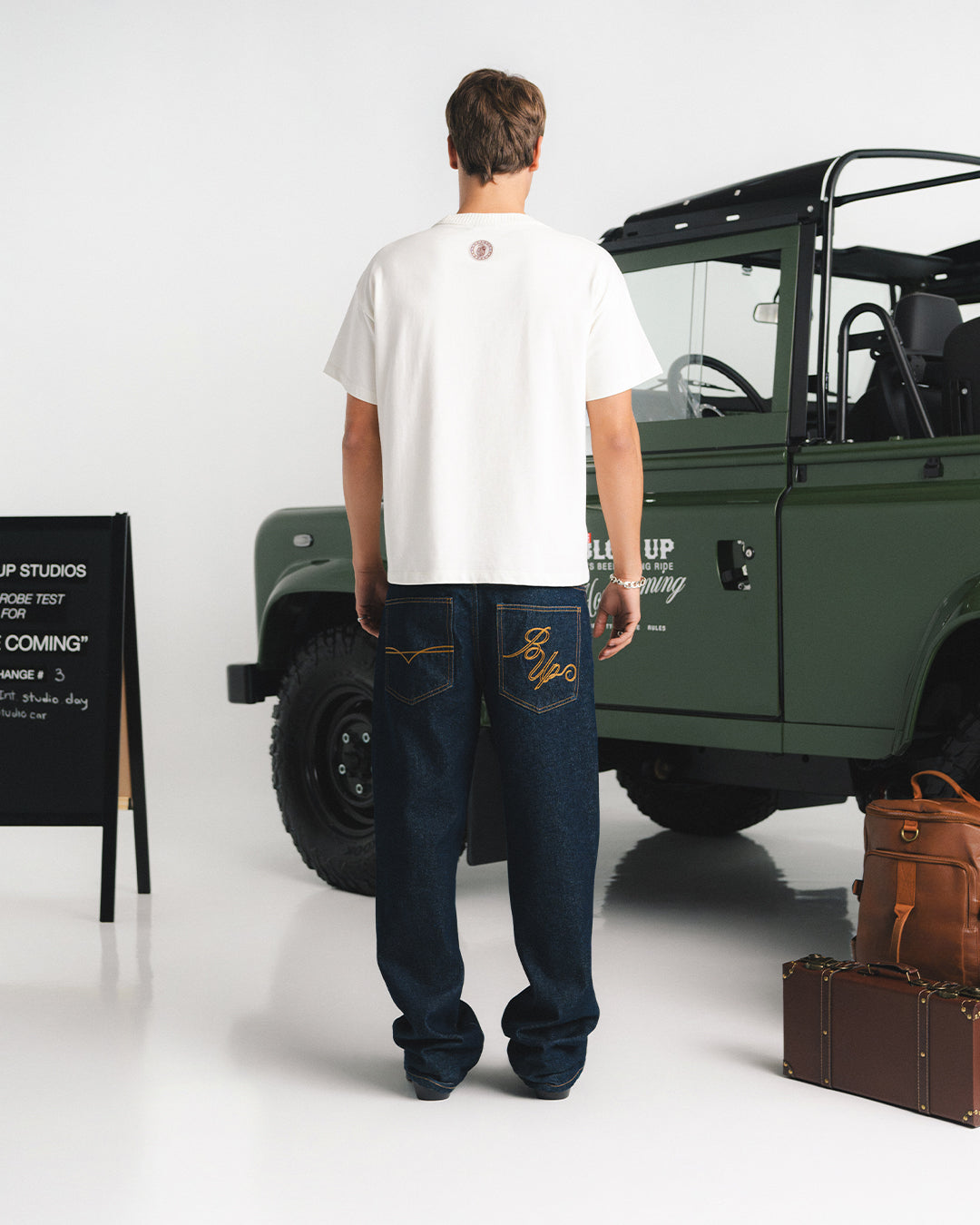 THE RIDE REGULAR FIT IVORY T-SHIRT