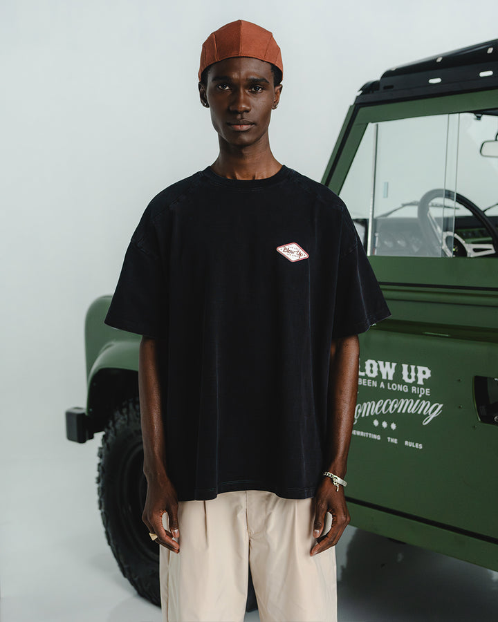 HOWDY REGULAR FIT BLACK T-SHIRT