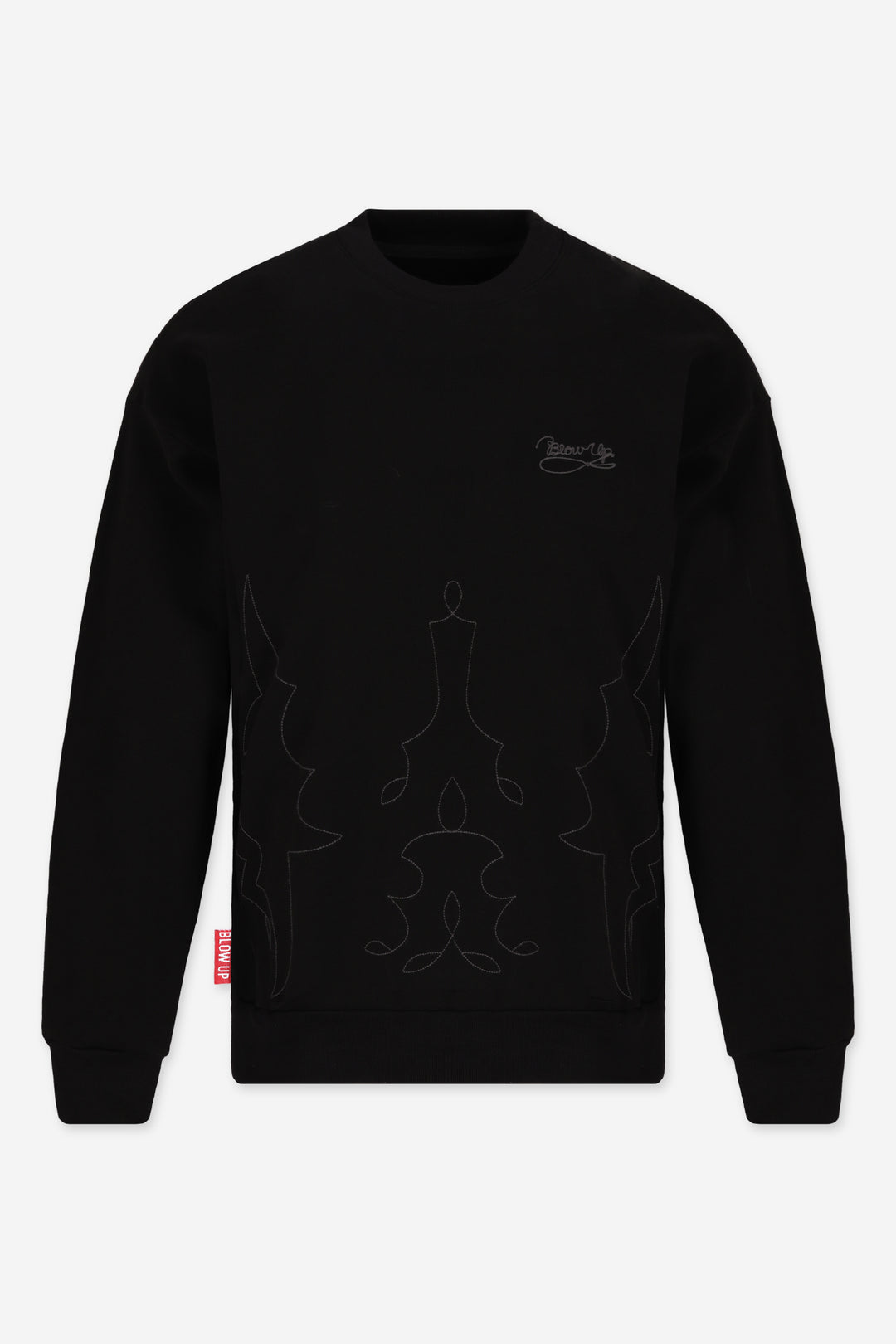 HOMECOMING BLACK CREWNECK SWEATER
