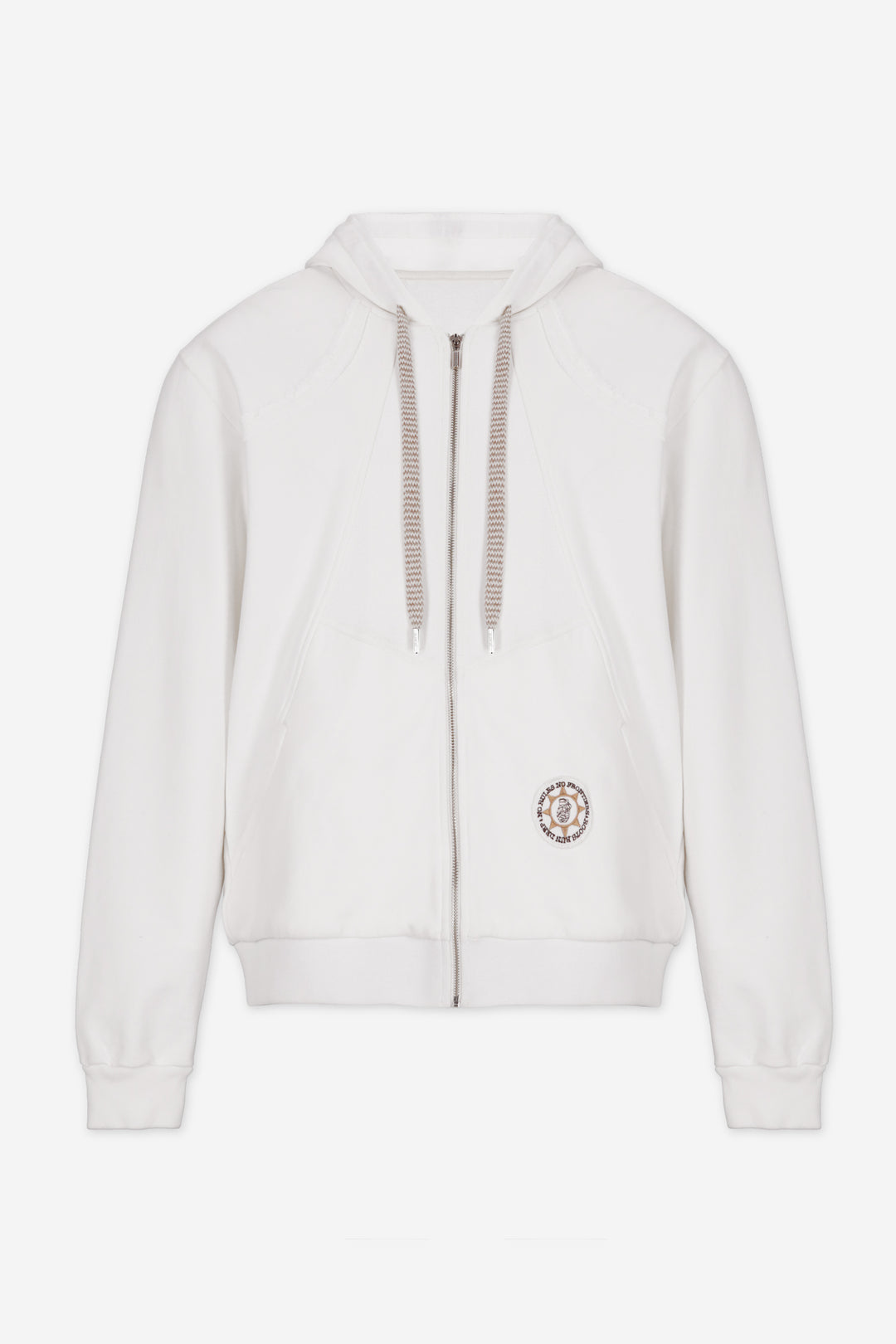 BADGE IVORY HOODIE