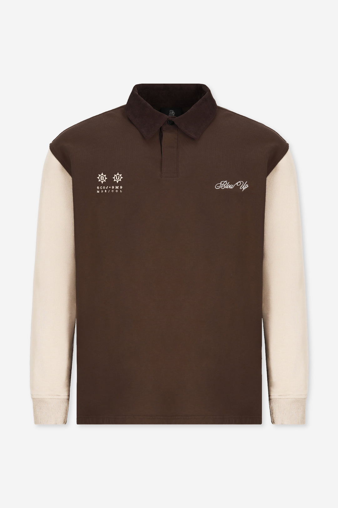 DESERT BROWN LONGSLEEVE POLO