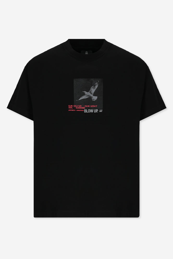 REGULAR FIT BLACK T-SHIRT