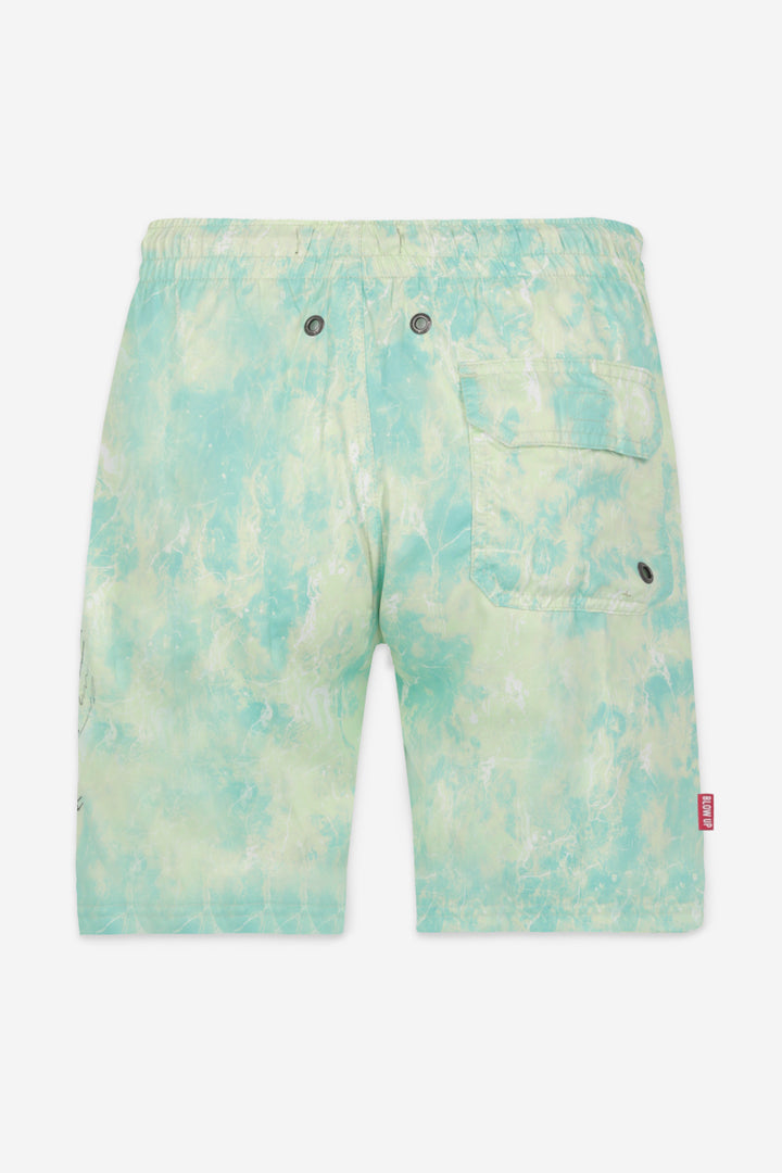 Marble Green Swim Short