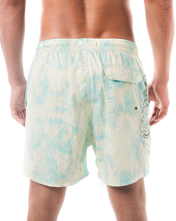 Marble Green Swim Short