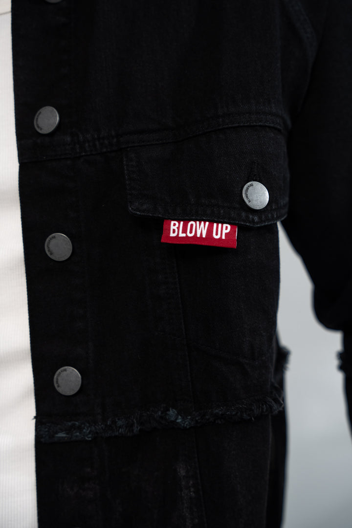 REGULAR FIT BLACK JACKET