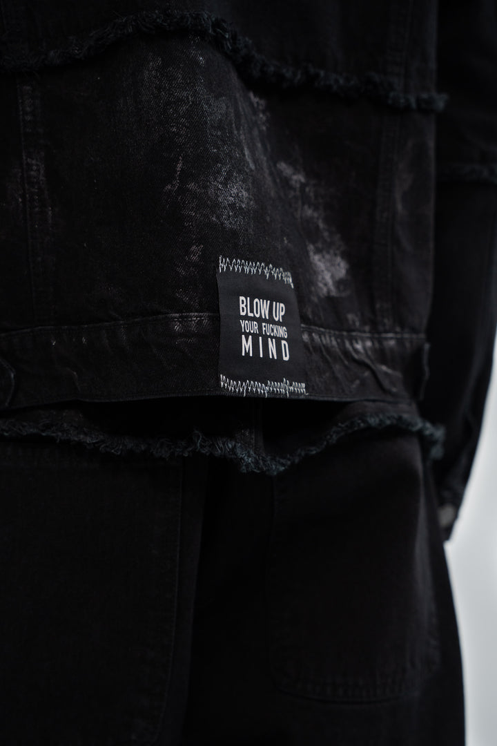 REGULAR FIT BLACK JACKET