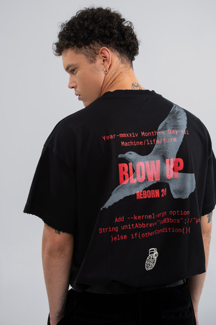 REGULAR FIT BLACK T-SHIRT