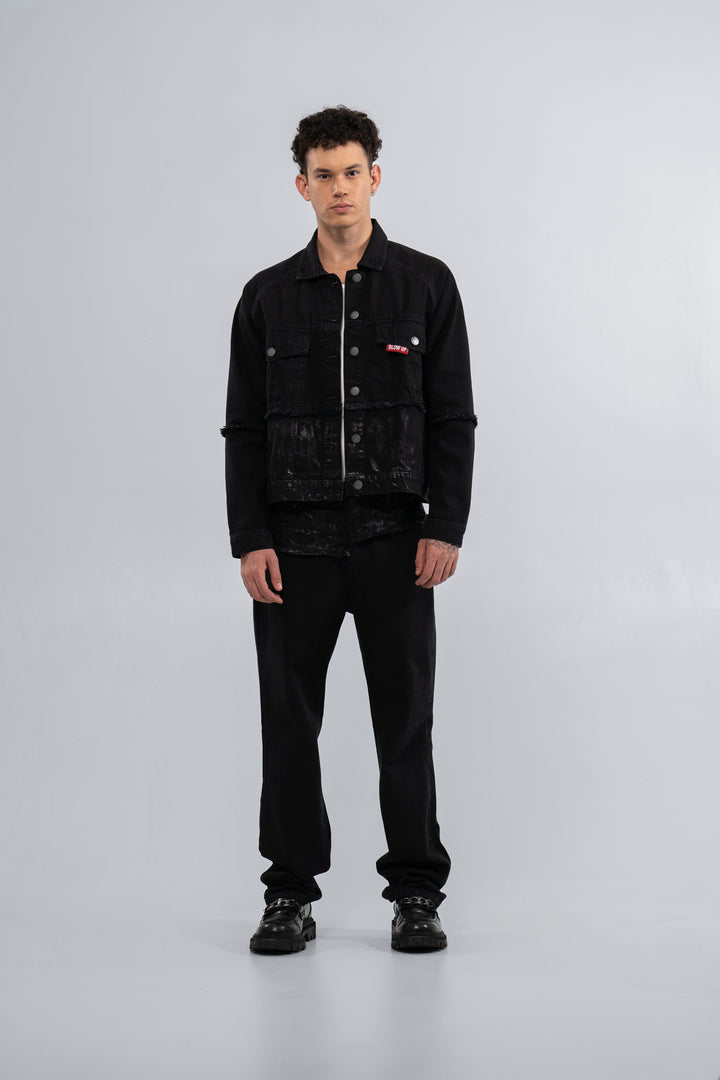 REGULAR FIT BLACK JACKET