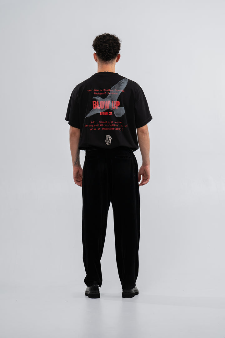 REGULAR FIT BLACK T-SHIRT