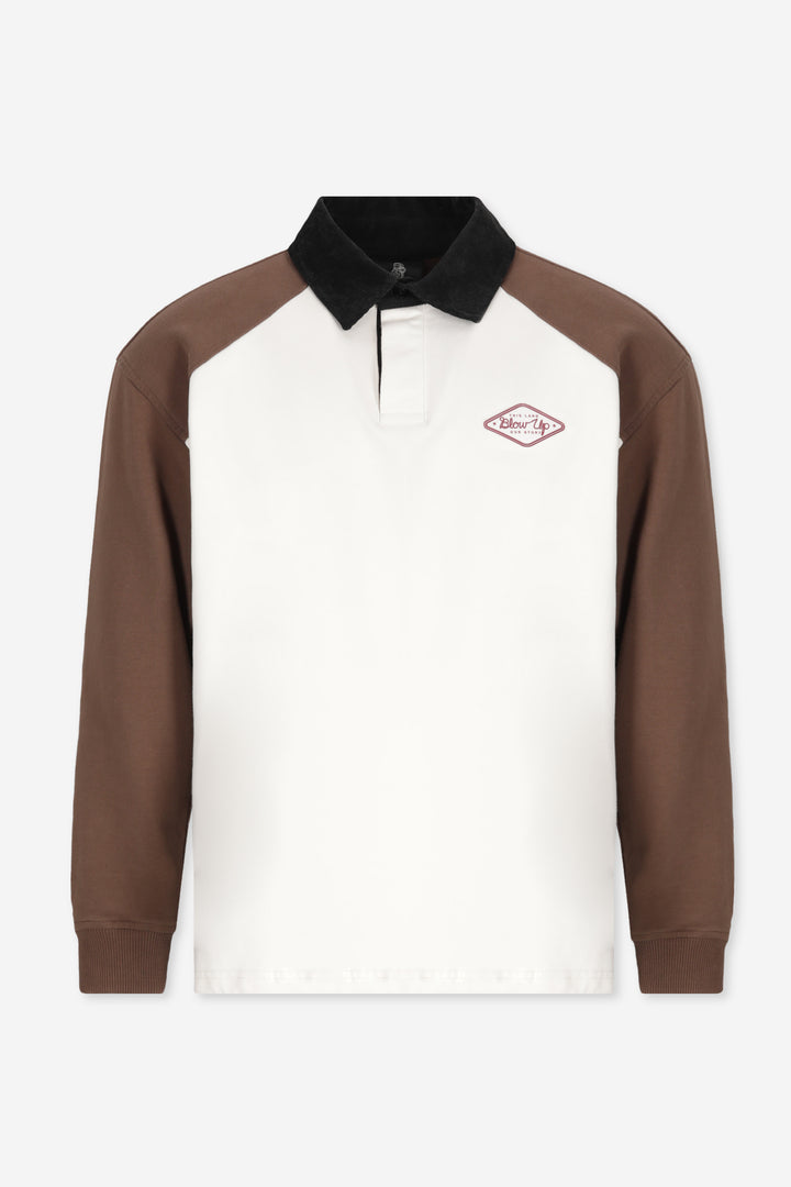 BADGE SAND CUT LONGSLEEVE POLO