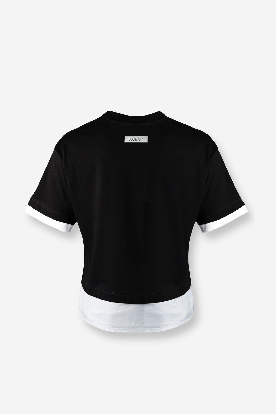 Short sleeve double t-shirt black