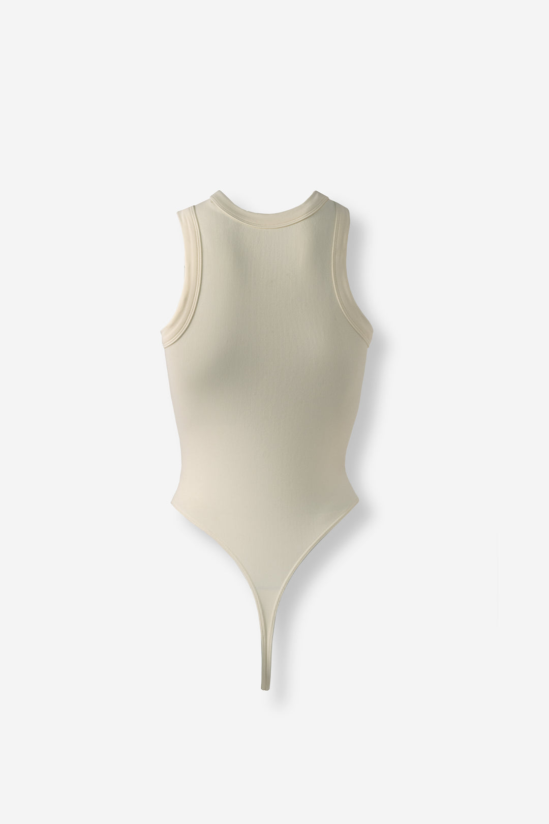 Sleeveless bodysuit stretch ivory