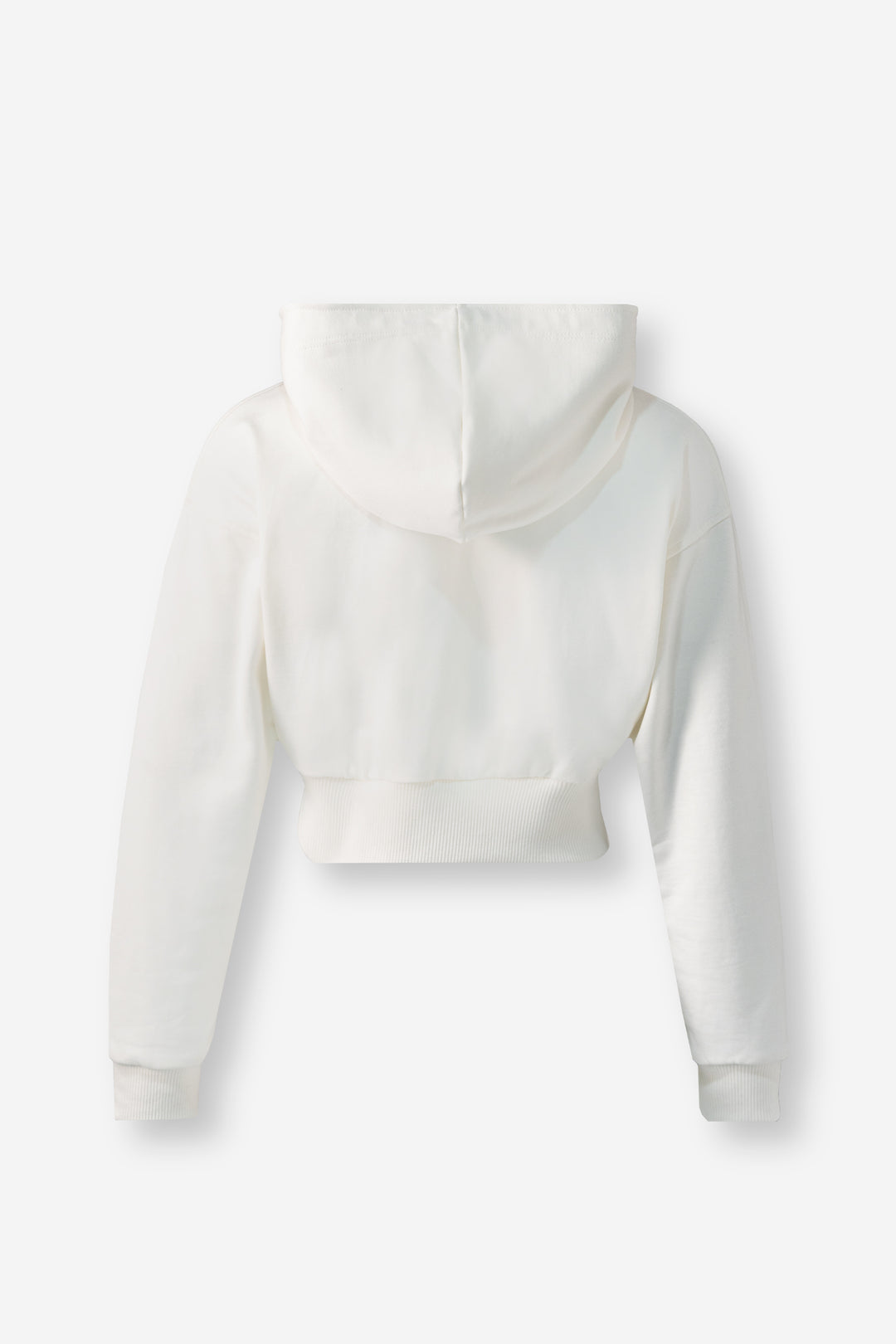 Short hoodie ivory