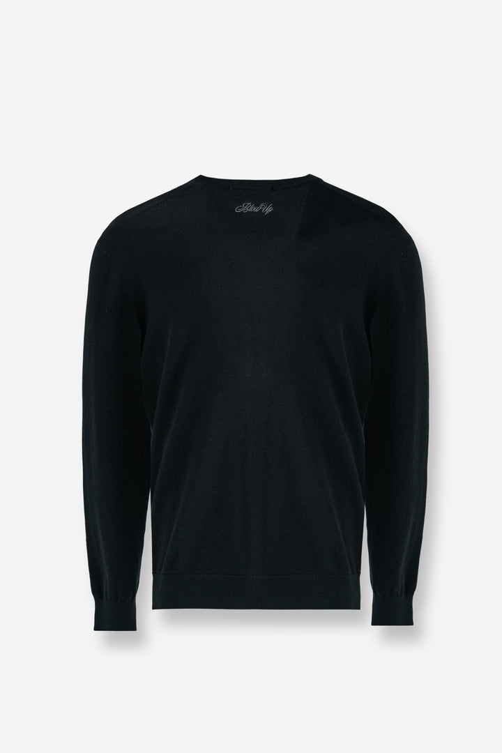 Knitted Texture Sweater black