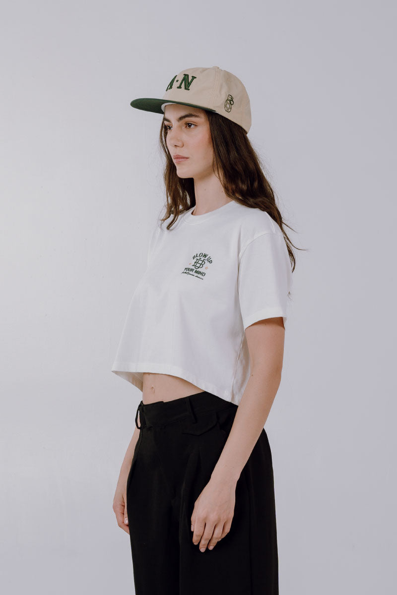 SLIM BOXY IVORY T-SHIRT