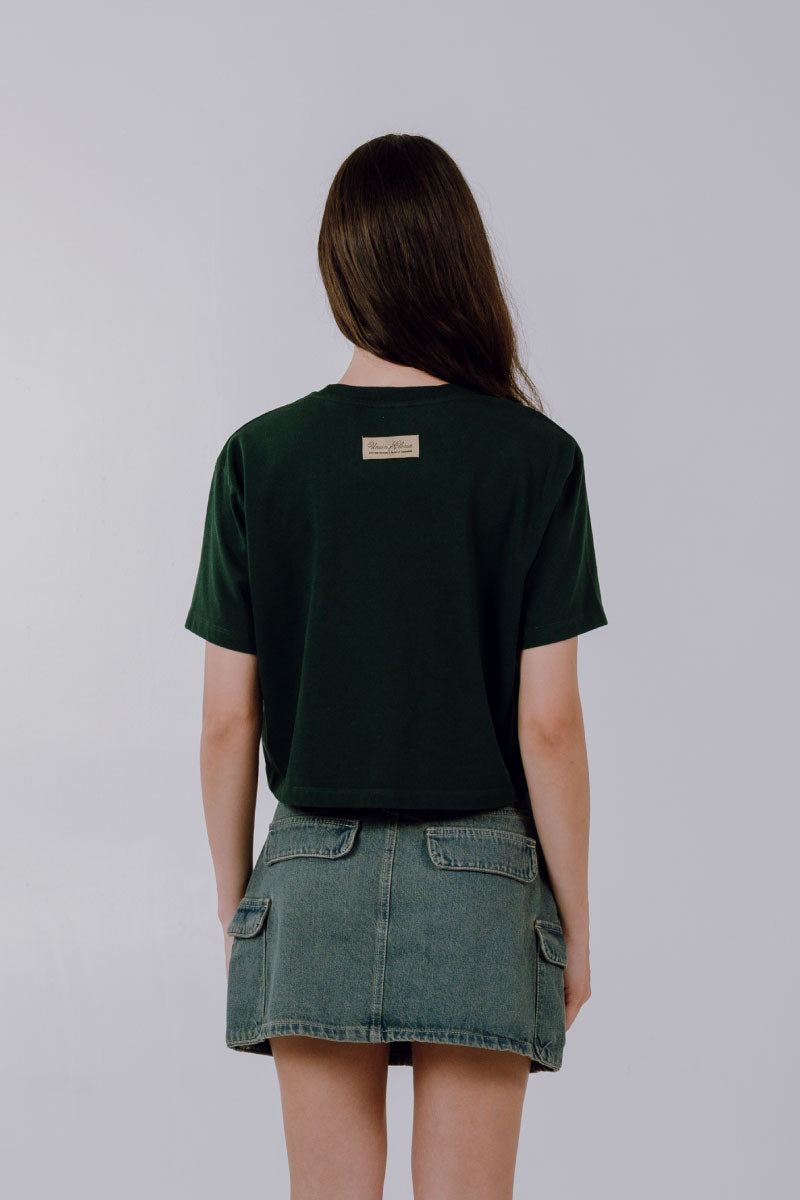 SLIM BOXY GREEN T-SHIRT