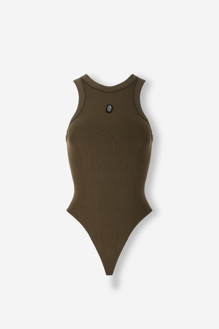 Sleeveless Bodysuit Brown