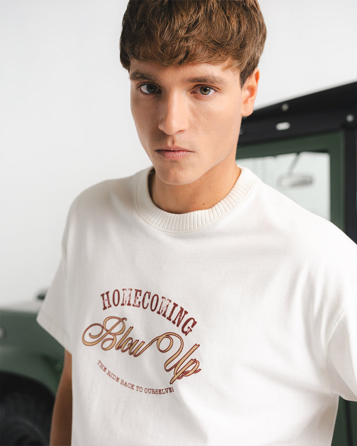 THE RIDE REGULAR FIT IVORY T-SHIRT