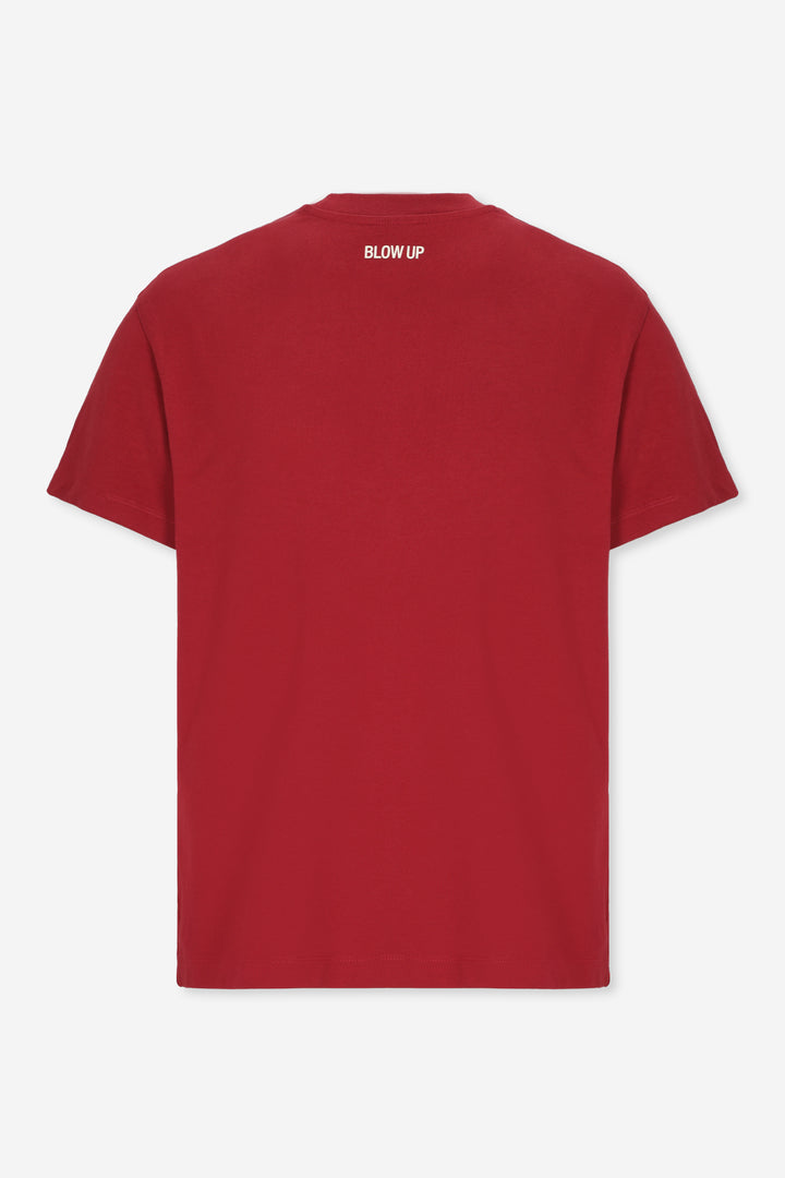 CORE REGULAR FIT RED WINE T-SHIRT