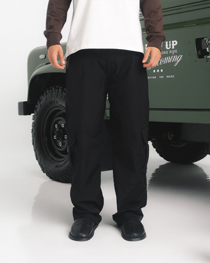 WESTERN BLACK WIDE CARGO PANTS