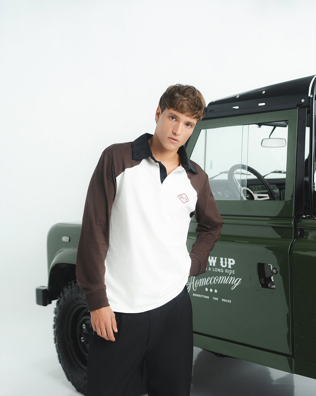 BADGE SAND CUT LONGSLEEVE POLO