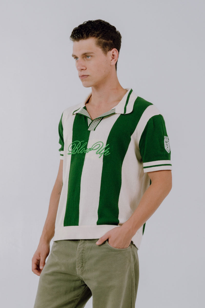 REGULAR FIT GREEN PIQUE POLO