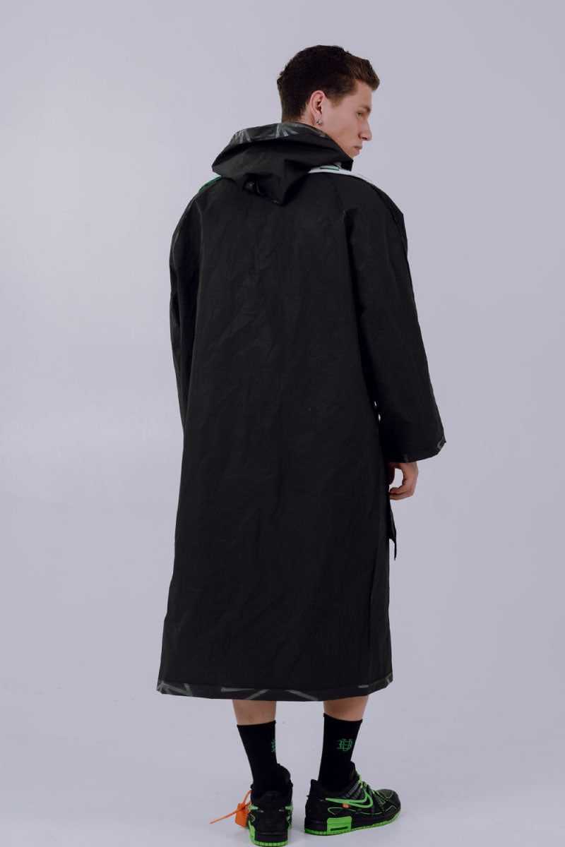 BLACK RAIN COAT