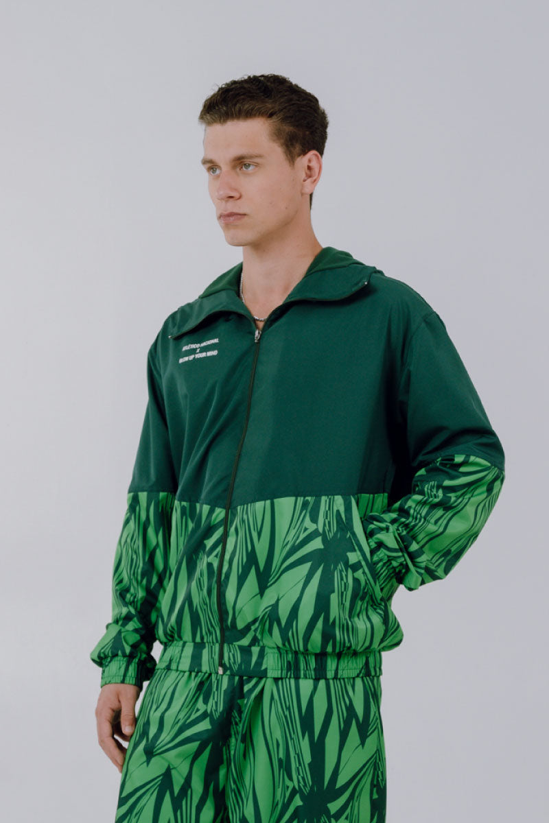 GREEN WINDBREAKER JACKET