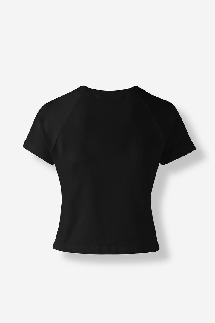 Short sleeve black top