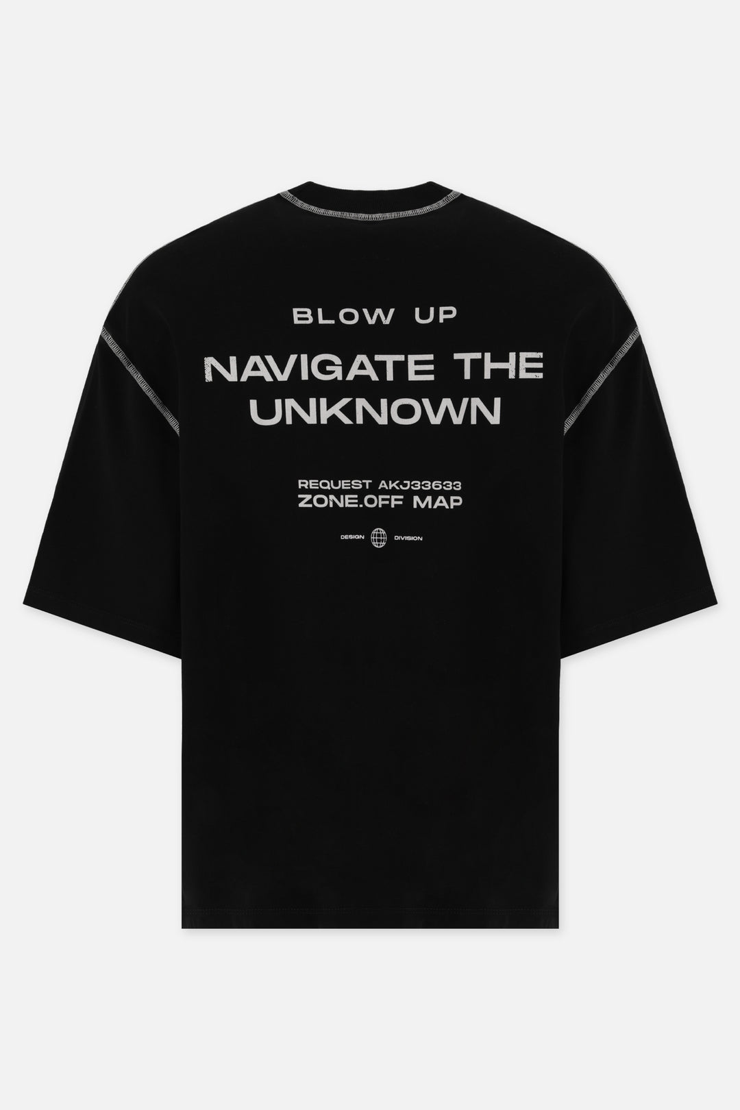 UNCHARTED BLACK REGULAR T-SHIRT
