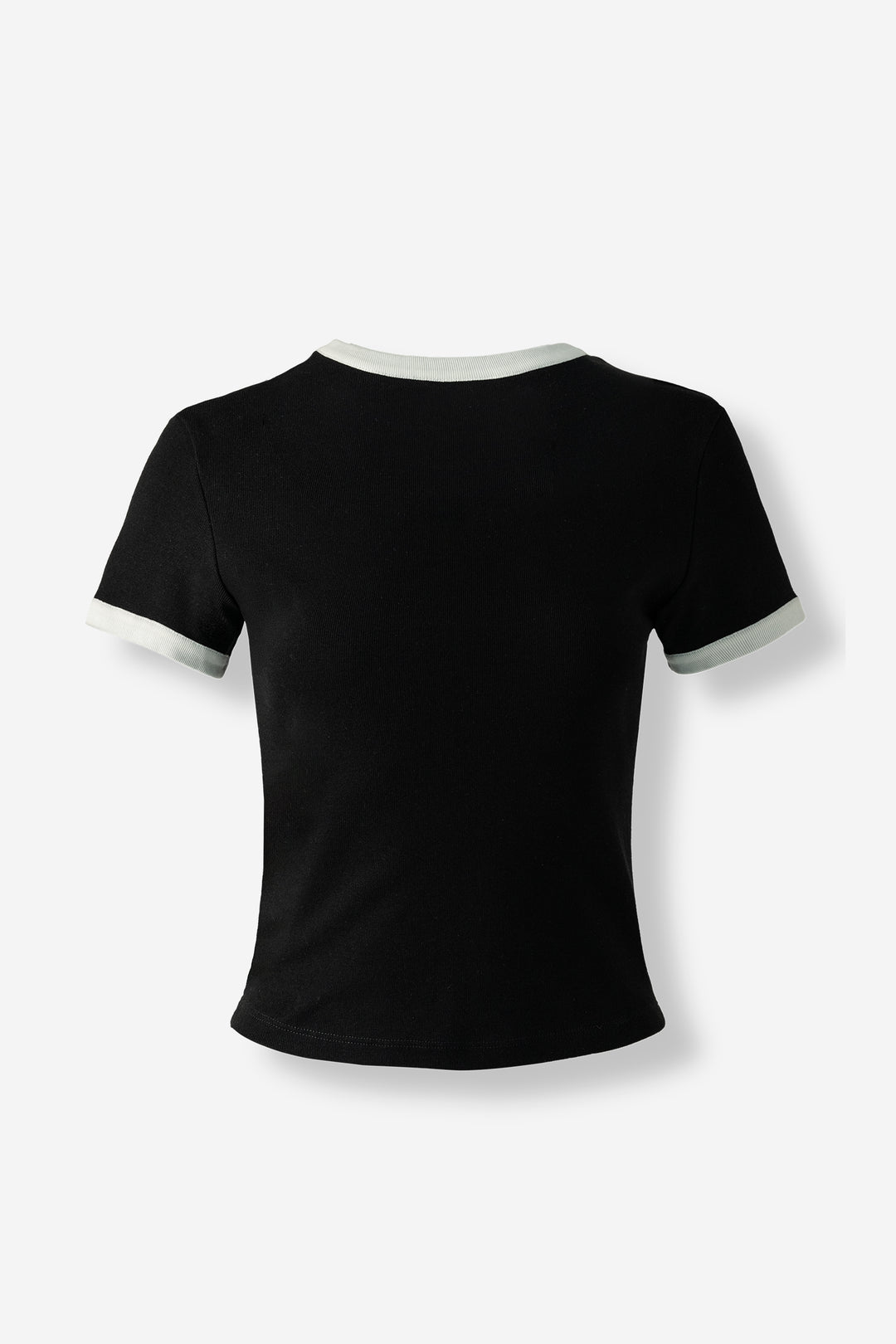 Short sleeve t-shirt black in cotton