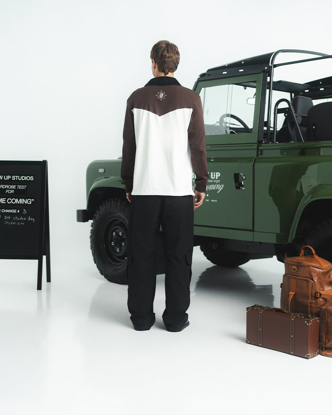 WESTERN BLACK WIDE CARGO PANTS