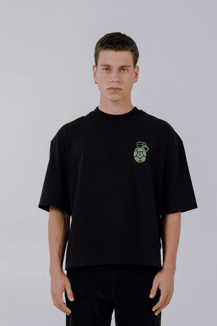 BOXY FIT BLACK T-SHIRT