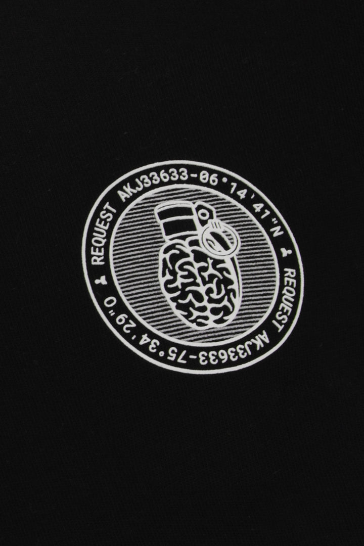 UNCHARTED BLACK REGULAR T-SHIRT