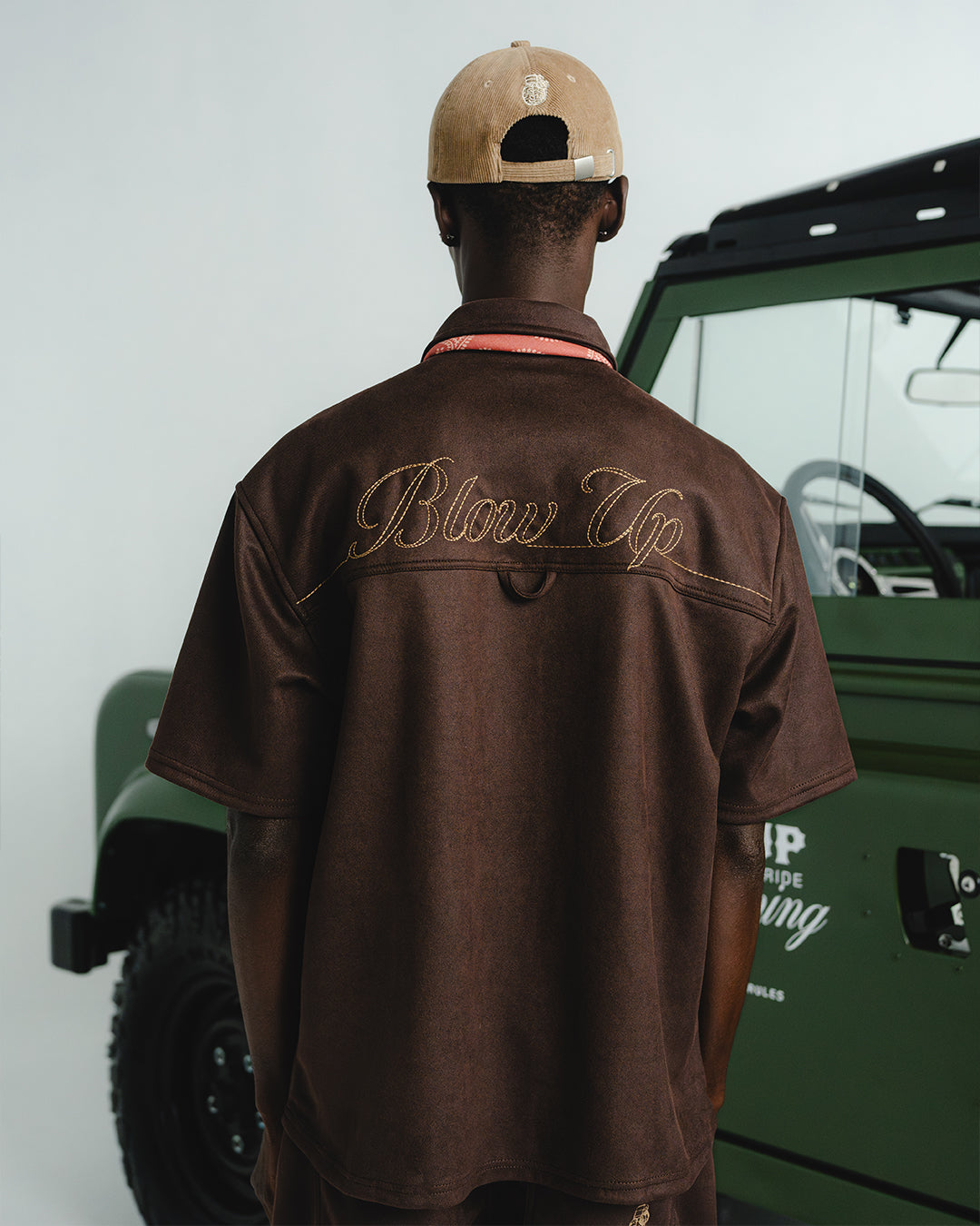 WESTERN BROWN OVERSIZED SHIRT