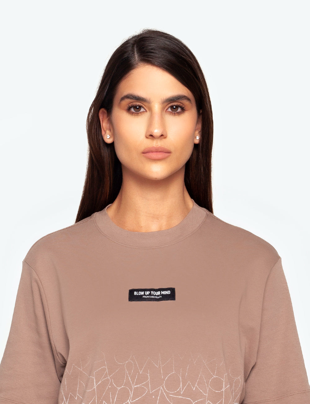 SLIM FIT TAUPE T-SHIRT