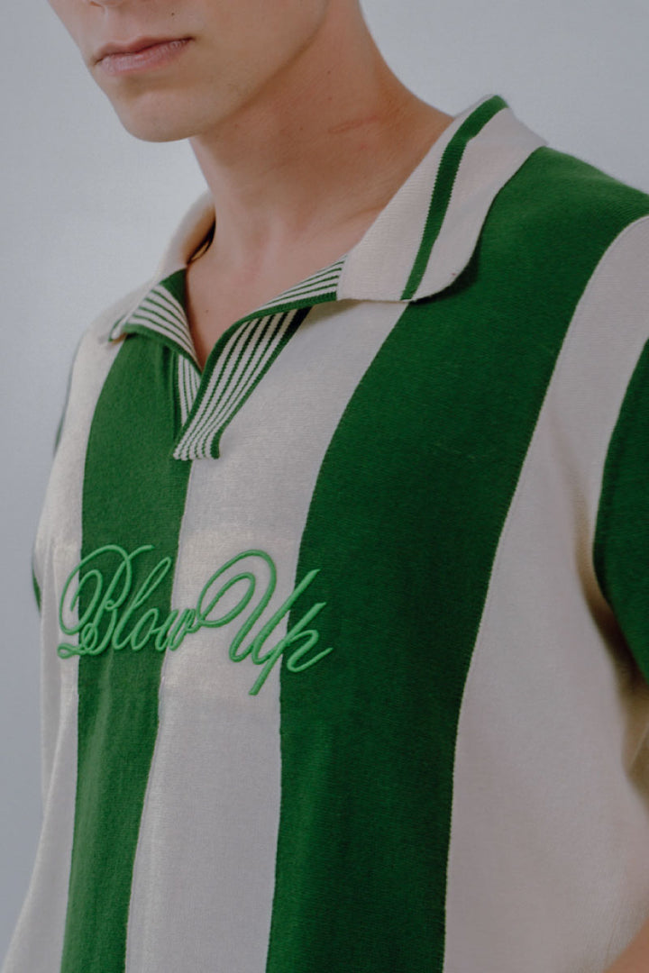 REGULAR FIT GREEN PIQUE POLO