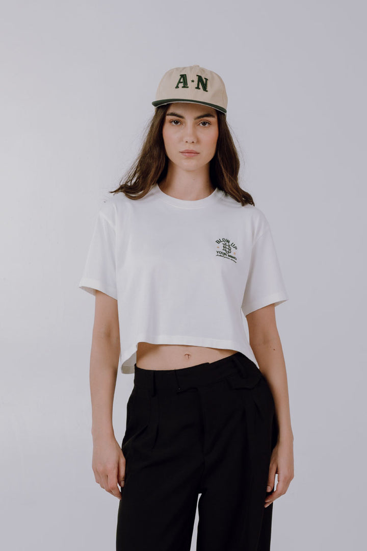 SLIM BOXY IVORY T-SHIRT