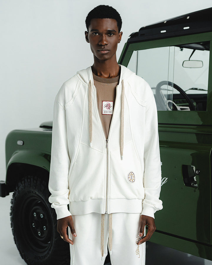 BADGE IVORY HOODIE