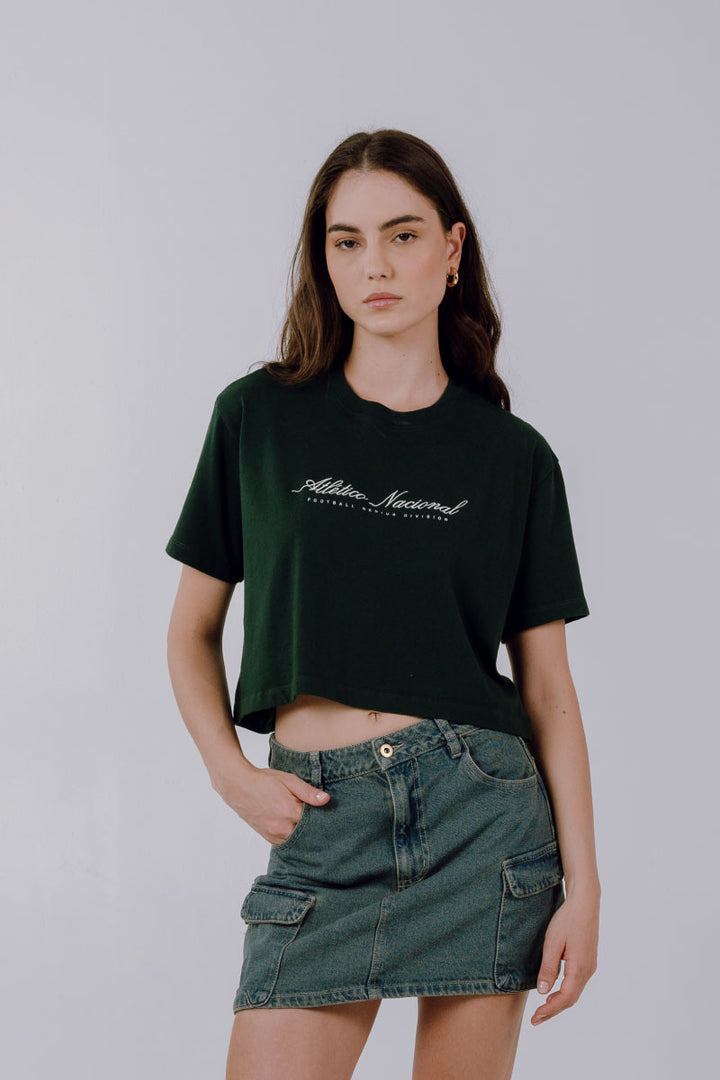 SLIM BOXY GREEN T-SHIRT