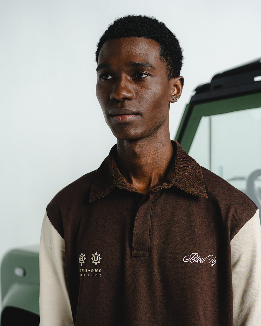 DESERT BROWN LONGSLEEVE POLO