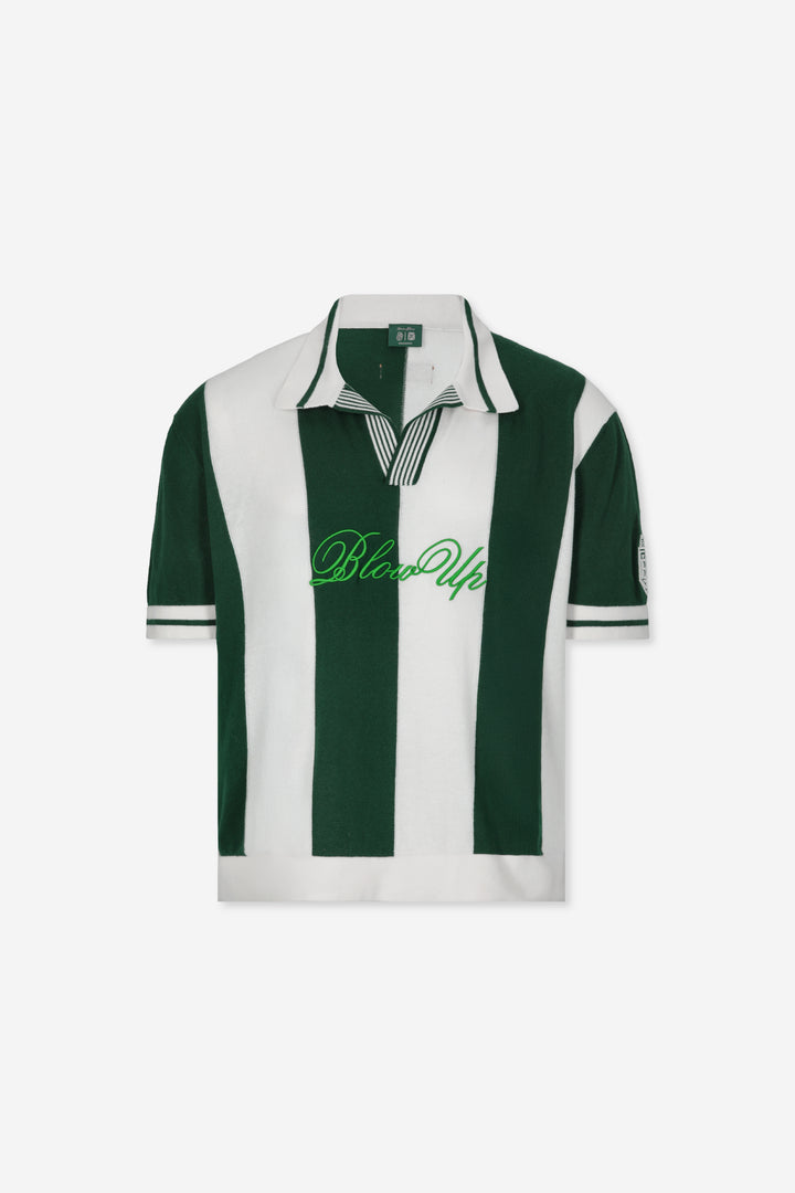 REGULAR FIT GREEN KNIT POLO